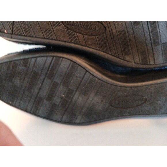 Comfortview Shoes Maple Womens 11m SLIP-ON Navy Blue Comfort Wedge Woven Design - Picture 12 of 16